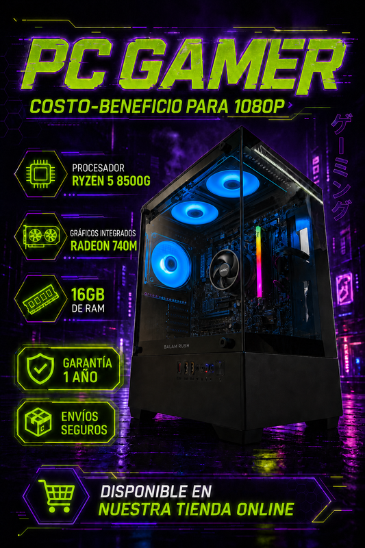 PC Gamer BASE 1 | AMD Ryzen 5 | 16 GB RAM | 1TB SSD